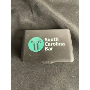 South Carolina Bar Evans USA Black Plastic Business Card Holder Case Small Box